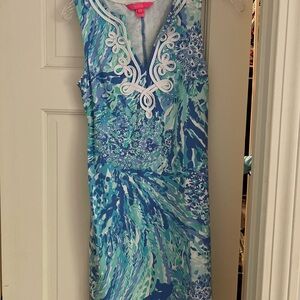 Lilly Pulitzer Blue and Green Dress